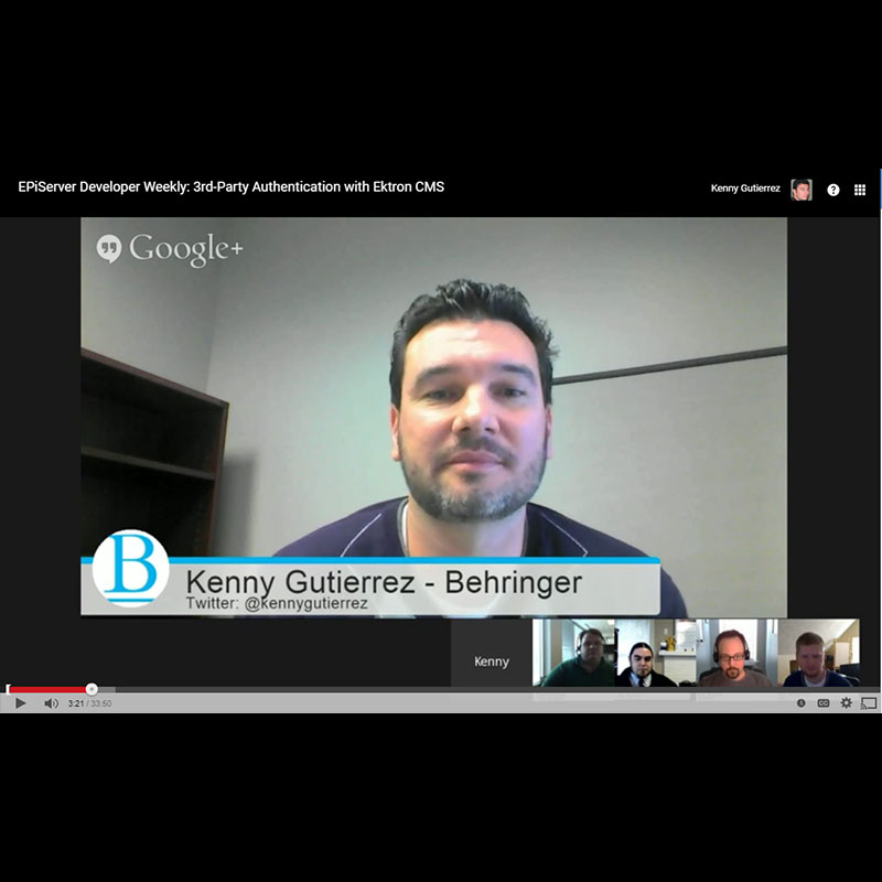 Ektron Office Hours: 3rd-Party Authentication with Ektron CMS